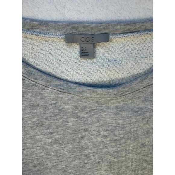 COS Gray Sweatshirt Dress French Terry Patch Pocket Large - Picture 5 of 8